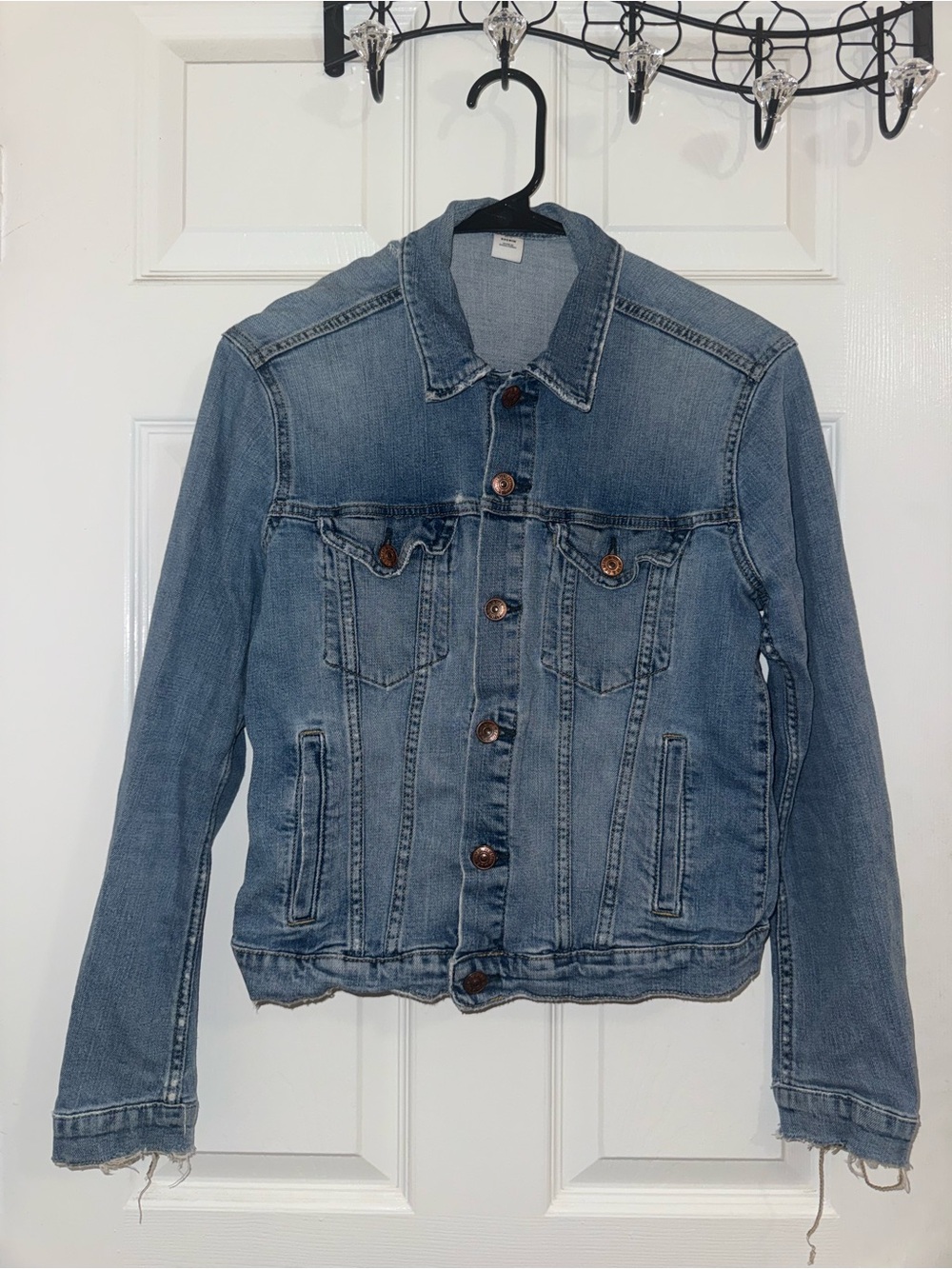 Classic Light Blue Denim Jacket - Women's Jean Jacket